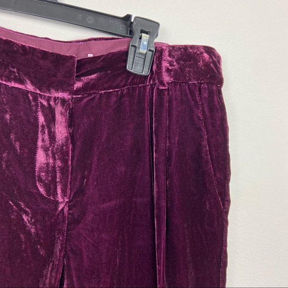 Parker Morgan Velvet Pants in Cordovan Sz 2 - Picture 4 of 10